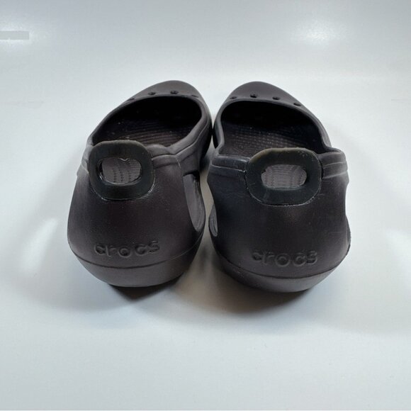 Crocs Womens 7 Kadee Ballet Flats Dark Brown Color - Picture 6 of 11